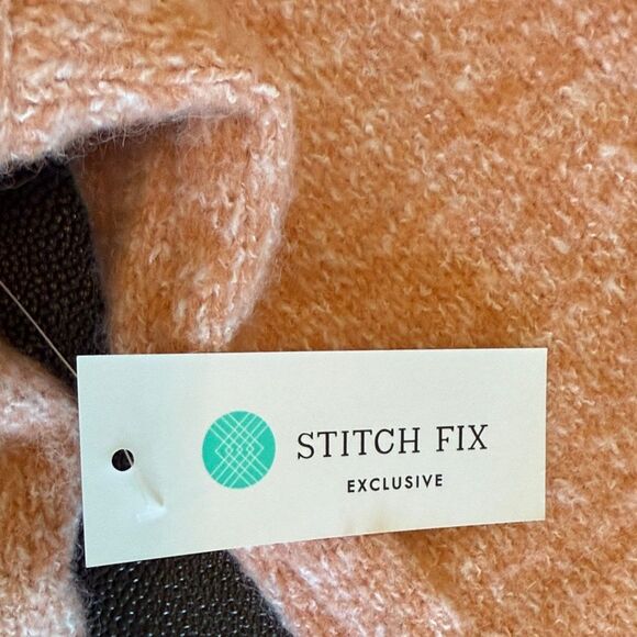 Pink CloverStitch fix  Soft Peach Crewneck Sweater NEW size XL - Picture 8 of 12